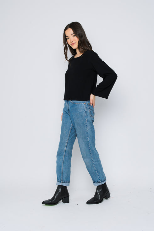Kali-Bell Sleeve Woven Blouse
